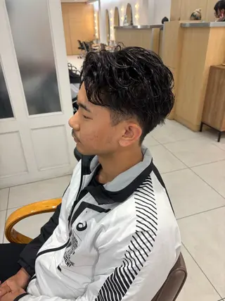 パーマ メンズ 💈メンズパーマ カラー💈momoのヘアスタイル