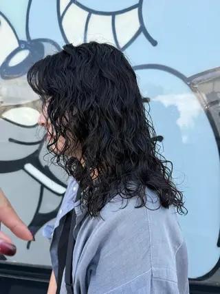 ミディアム デジタルパーマ/ ウェーブパーマ/神野のヘアスタイル