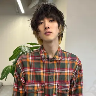 ショート メンズ ハイトーン×似合わせ 🌱中川慎之介のヘアスタイル