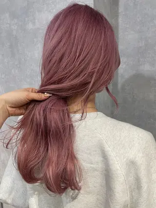 ロング カラー ヘアアレンジ 透明感カラー/推しカ ラー☁️JURAのヘアスタイル