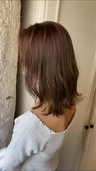 ロング カラー ヘアアレンジ 🤎艶髪×透明感🤎 【𝙔𝙐𝙕𝙐】のヘアスタイル