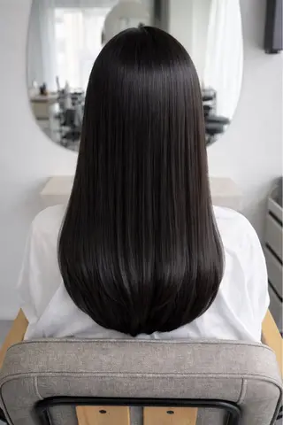 ロング むっちー/河原町/ 縮毛矯正/韓国ヘアーのヘアスタイル