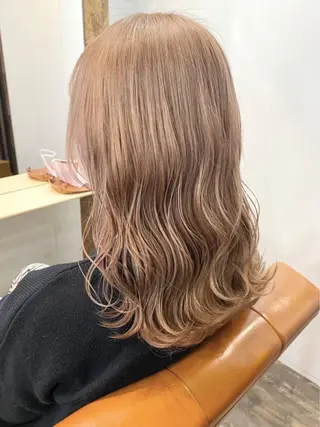ロング カラー ブリーチ毛対応酸性 ストレート🌈サキのヘアスタイル