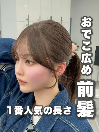 ロング カラー 韓国ヘア/レイヤー/ 顔まわり足立遥奈のヘアスタイル