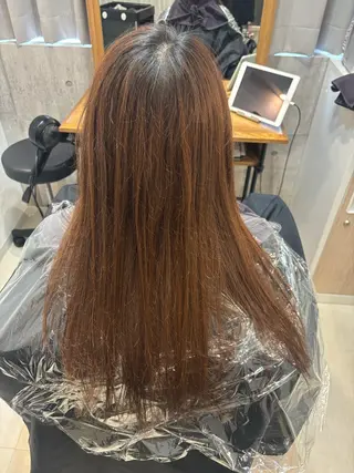 ロング カラー 【完全個室】髪質改善 暖色カラー/山崎唯奈のヘアスタイル