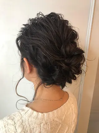 セミロング ヘアアレンジ レイヤーカット✂️ 横浜No1♡下鳥翔子のヘアスタイル