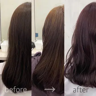 セミロング カラー 🪭risa 暖色/レイヤー🪭のヘアスタイル