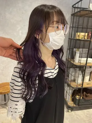 ロング カラー 福西 洋斗のヘアスタイル