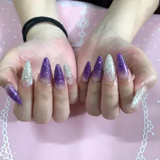 セミロング ネイル 《LB》ラブリエ Nail&eyeのマツエク・マツパデザイン
