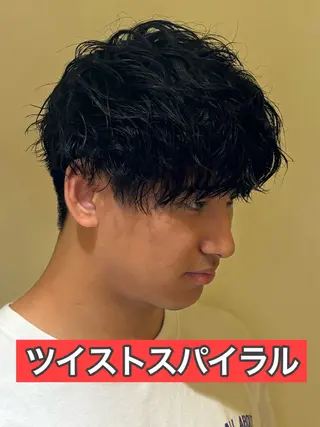 ショート パーマ メンズ メンズパーマ&メンズ 縮毛矯正/平野/渋谷のヘアスタイル