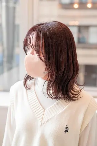 カラー セミロング Lazo/ 原弥和子のヘアスタイル