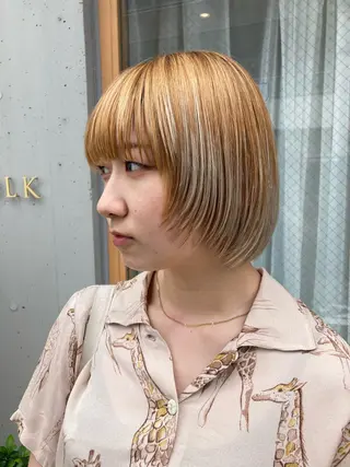 ショート カラー ♦︎レイヤー/ボブ/ ショート/明梨♦︎のヘアスタイル