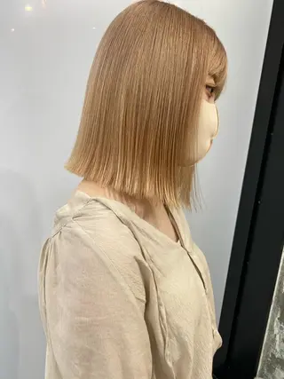ミディアム カラー Pia ツボイ ケイタのヘアスタイル