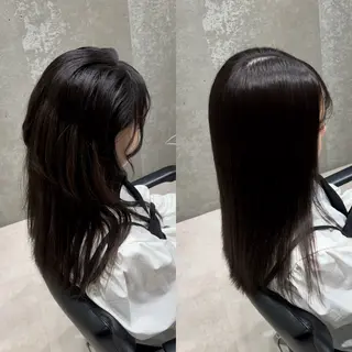 セミロング 髪質改善ヘアケア 艶髪特化/上田のヘアスタイル