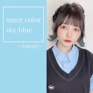 ショート カラー ヘアアレンジ 💖透明感カラー💖 mayukoのヘアスタイル