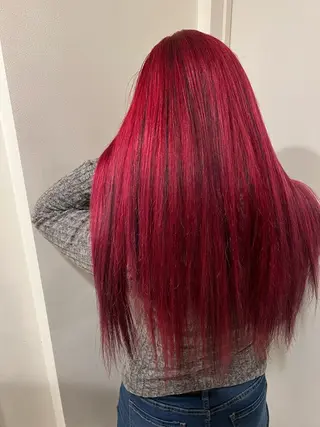 セミロング カラー ヘアアレンジ 🔥ハイトーンカラー ギャルNAOKI🔥のヘアスタイル