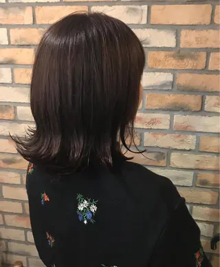 ミディアム カラー ヘアアレンジ 烏山 達也のヘアスタイル