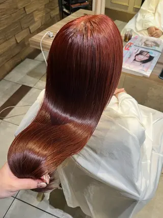ロング カラー 川越 輝梨奈のヘアスタイル