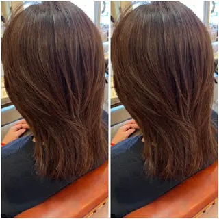 ミディアム 🌼二本柳 🌼のヘアスタイル