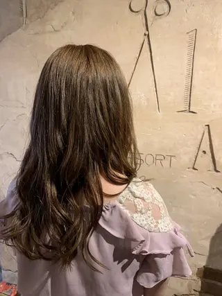 ミディアム 透明感カラー& メンズアイブロウ専門のヘアスタイル