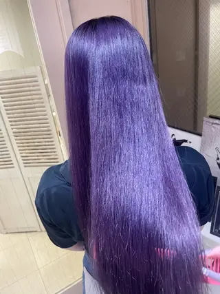 ロング ハイトーンカラーエク ステ🌺RENA🌺のヘアスタイル