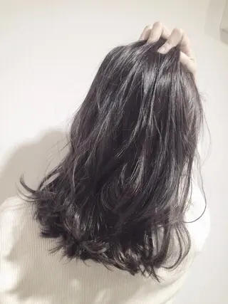 ミディアム セミロング ロング カラー ヘアアレンジ 韓国♡ハイライト ♡YURIのヘアスタイル