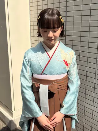 ヘアアレンジ yumemiレイヤー ‎✴︎ 透明感カラーのヘアスタイル