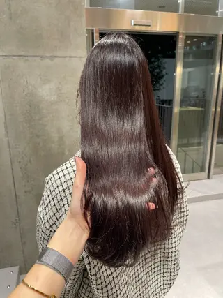 ロング ラベンダー/レイヤー スタイル🤎mamiのヘアスタイル