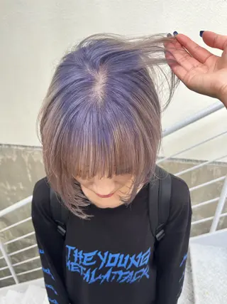 ショート カラー ハイトーン/ショート 村上淳乃🐥のヘアスタイル