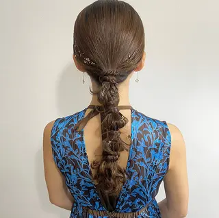 ロング risa/恵比寿/ ヘアセットのヘアスタイル