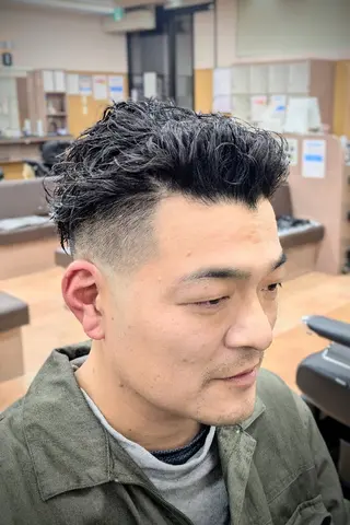 ショート パーマ 理容プラージュ燕三条 福井のヘアスタイル
