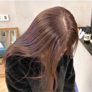 ロング カラー パーマ ヘアアレンジ メンズ キッズ ネイル マツエク・マツパ アイブロウ 前川 朋香のヘアスタイル