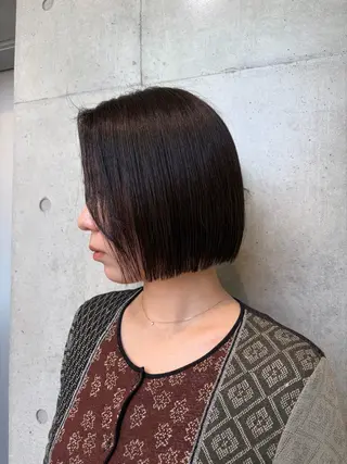 ショート カラー ヘアアレンジ ボブ艶モテカラー🫧 カリンのヘアスタイル