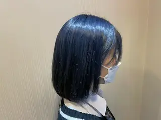 ミディアム カラー みねぎし ふうかのヘアスタイル