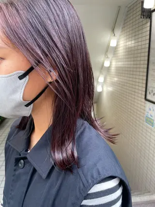 ミディアム カラー 小原 慧美のヘアスタイル