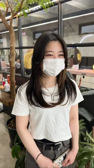 ロング 中江 友哉のヘアスタイル