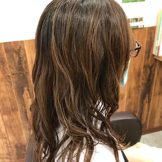 ロング パーマ 青木 恵のヘアスタイル