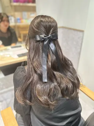 ロング カラー ヘアアレンジ トレンドレイヤー カット/mihoのヘアスタイル
