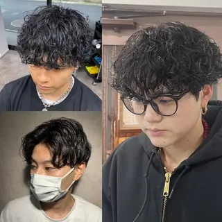 メンズ パーマ Selene hair OSAKAのヘアスタイル