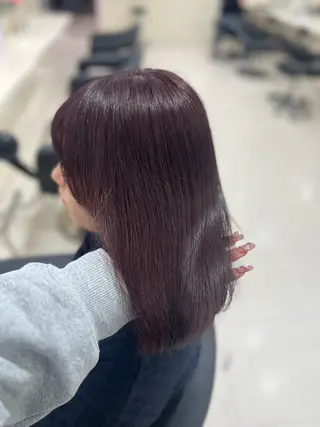 カラー ベージュ・ラベンダー カラー🎀りりのヘアスタイル