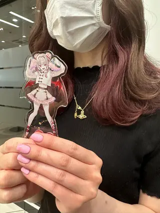 ミディアム カラー あらげ 🌈推しカラー🌈ᵕのヘアスタイル