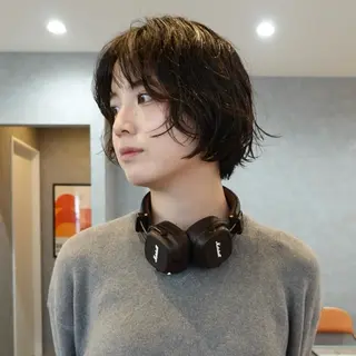 ショート パーマ ブリーチモデル yumekaのヘアスタイル