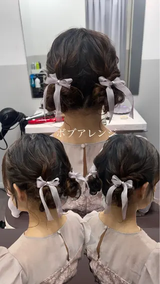 ミディアム ヘアアレンジ 薄田 珠美のヘアスタイル