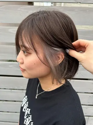 ミディアム カラー レイヤー/ブリーチ/ 渋谷/ルル🌿のヘアスタイル