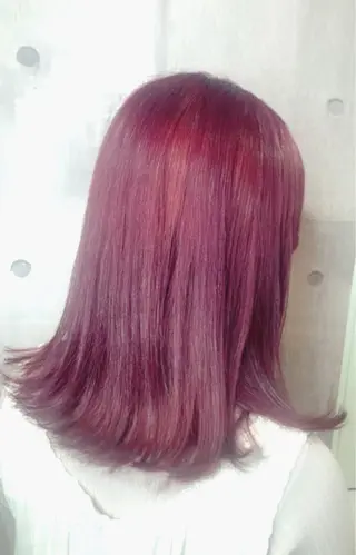 セミロング カラー 髪質改善💓艶髪💓 暖色💗加藤あゆみのヘアスタイル