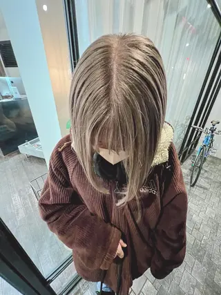 ミディアム カラー 🌈ケアブリーチ🌈 おぐまなつきのヘアスタイル