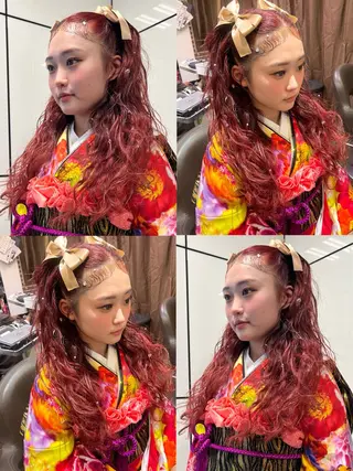 スミレ /コーンロウ /メンズ/ヘアセットのマツエク・マツパデザイン