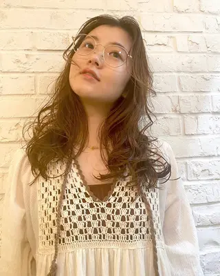 ロング カラー パーマ sakamoto sayaのヘアスタイル