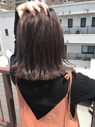 ミディアム カラー ヘアアレンジ hair &make EPICRUMIのヘアスタイル