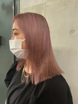 ミディアム 南堀江レイヤーカット MIKU🍒のヘアスタイル